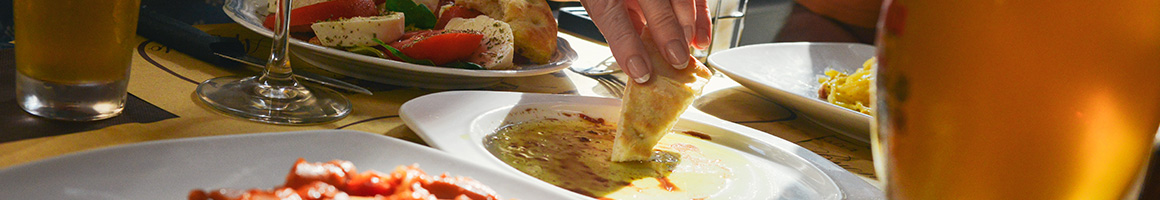 Eating Mediterranean at Sultan Gyros Grill restaurant in Seattle, WA.